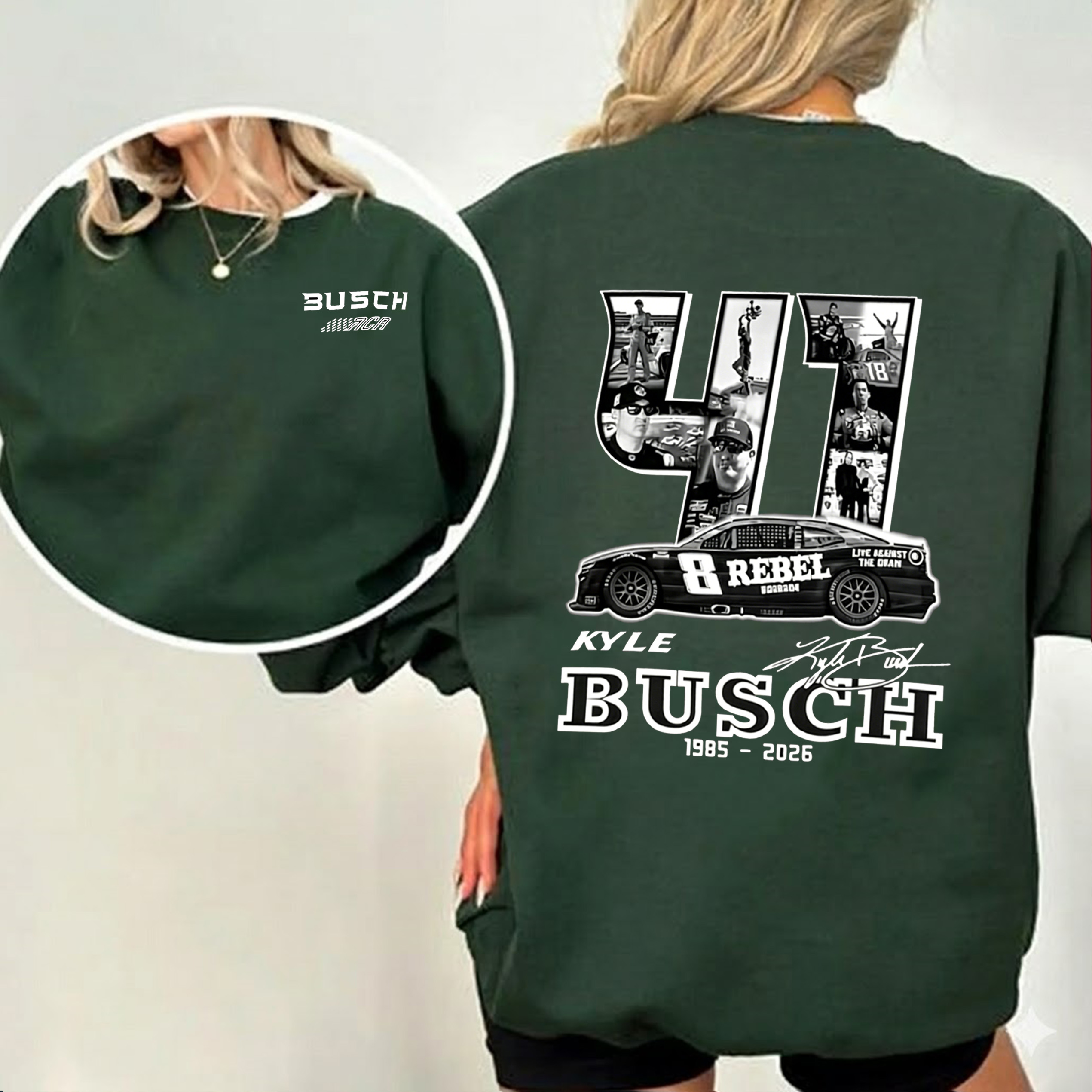 RIP Kyle Busch Unisex Shirts/Crewneck/Hoodie