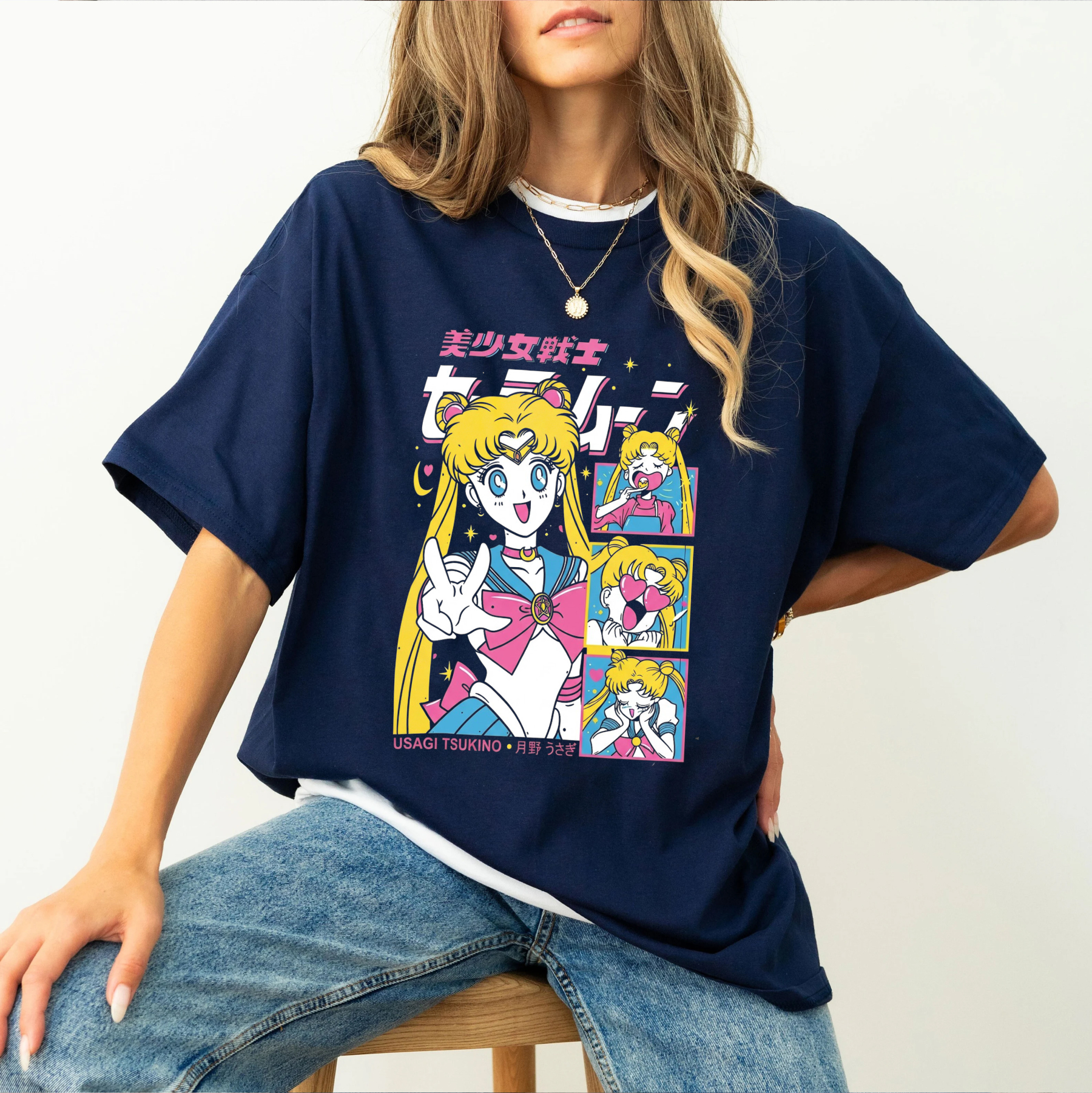 Sailor Moon Unisex Washed T-Shirt
