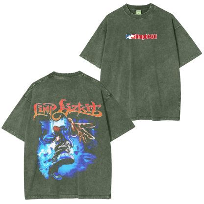 Limp Bizkit Band Vintage Unisex Washed T-Shirt