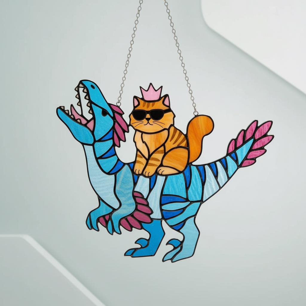 Princess Donut And Mongo Resin Suncatcher, Dun/geo/n Cra/wl/er Fantasy Window Hanging