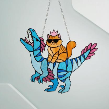 Princess Donut And Mongo Resin Suncatcher, Dun/geo/n Cra/wl/er Fantasy Window Hanging