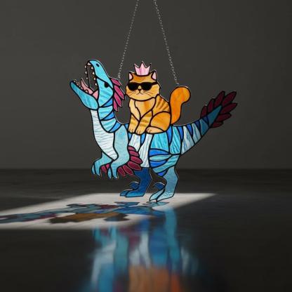 Princess Donut And Mongo Resin Suncatcher, Dun/geo/n Cra/wl/er Fantasy Window Hanging