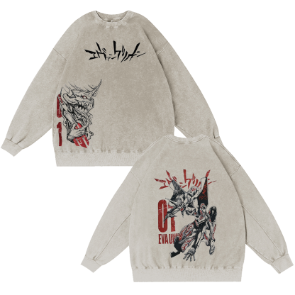 Neon Genesis Evangelion Anime Washed T-shirt/Crewneck/Hoodie