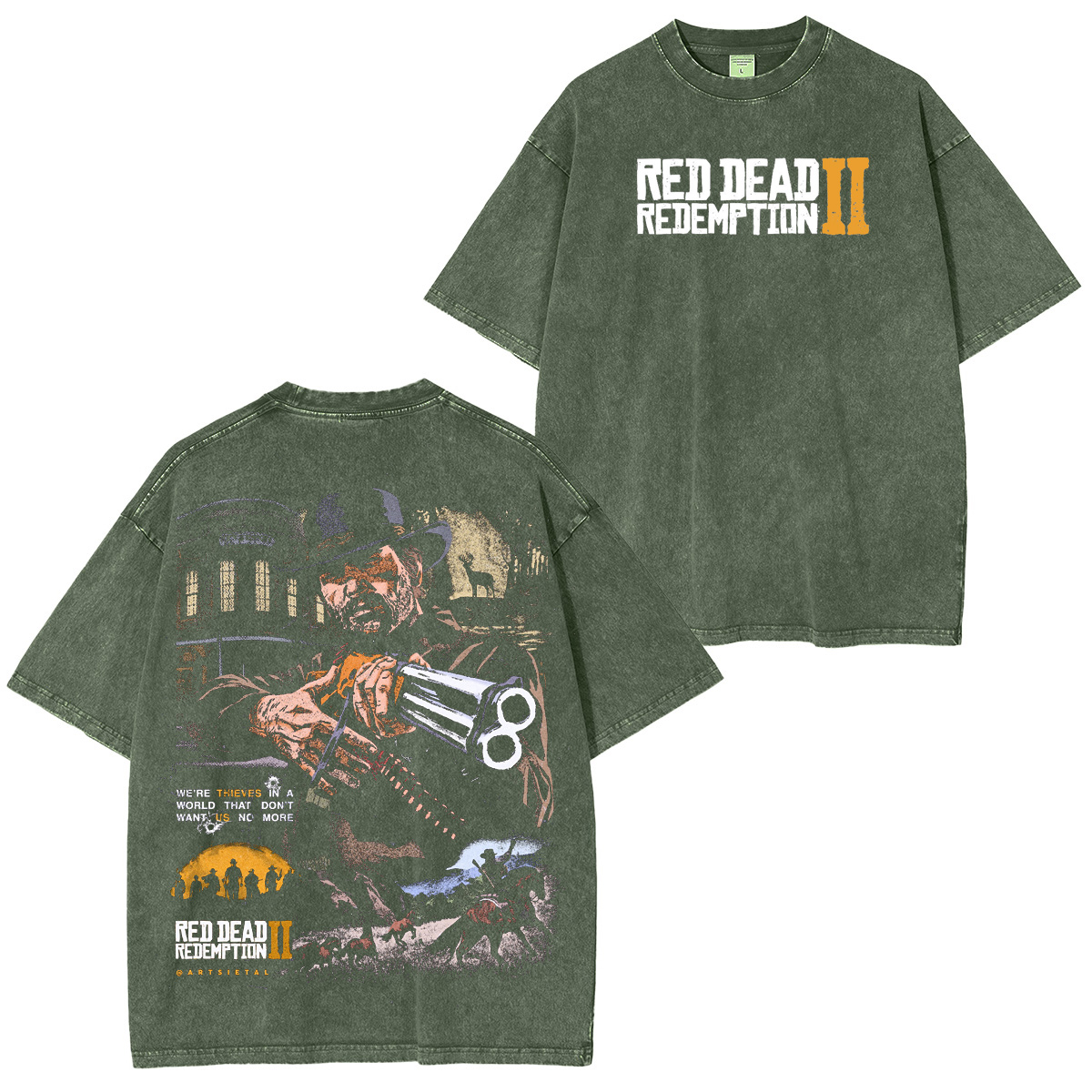 Red Dead Redemption 2 Washed T-shirt/Crewneck/Hoodie