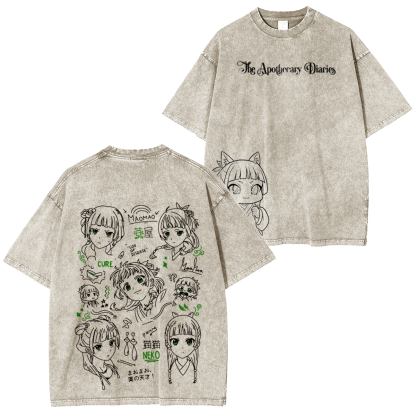 The Apothecary Diaries Washed T-shirt/Crewnec