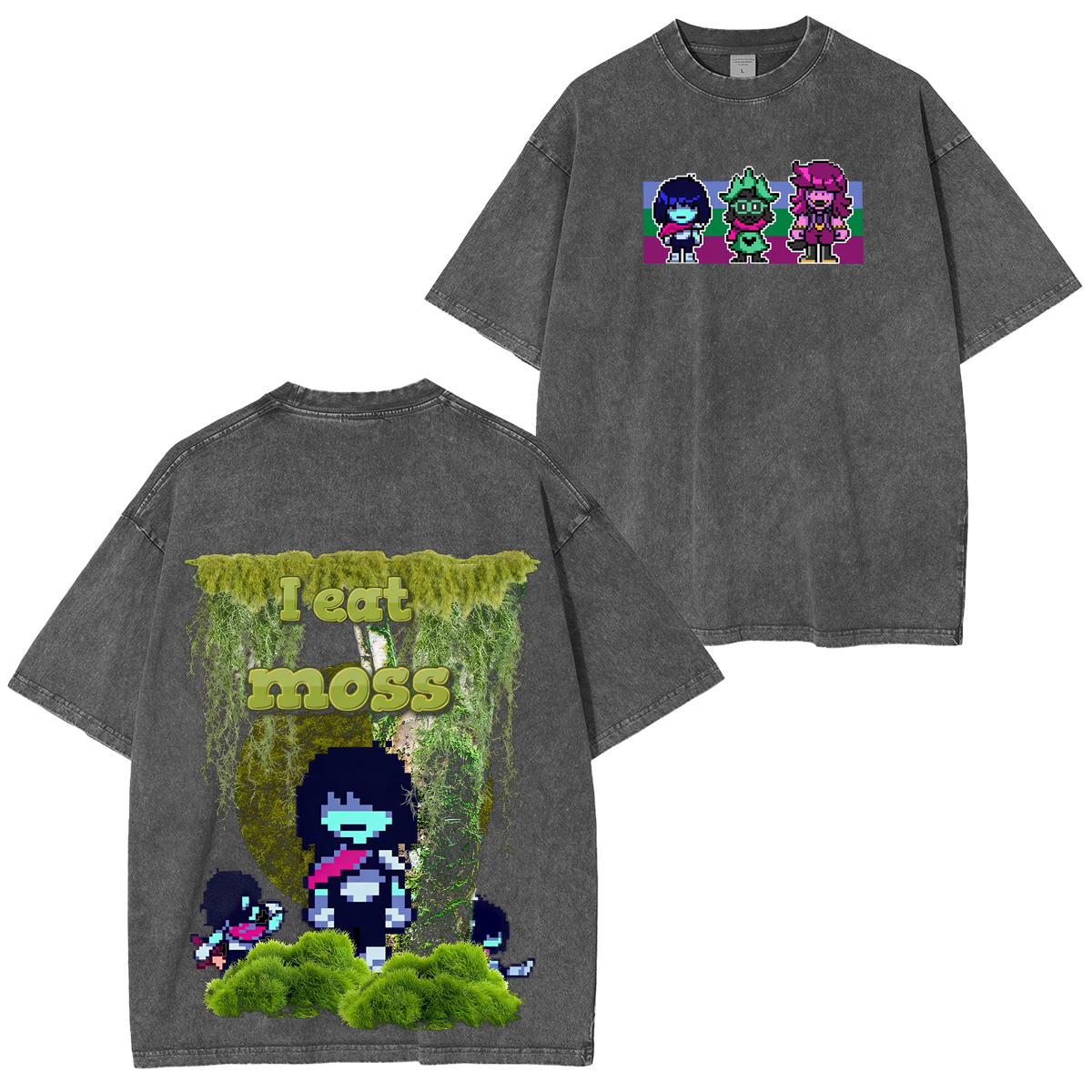 I eat moss Kris Deltarune Men Oversized T-shirt/Crewneck/Hoodie