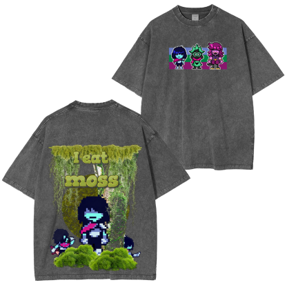 I eat moss Kris Deltarune Men Oversized T-shirt/Crewneck/Hoodie