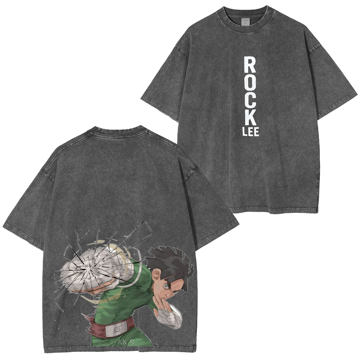 Rock Lee Vintage Washed Anime Oversized T-shirt/Crewneck/Hoodie