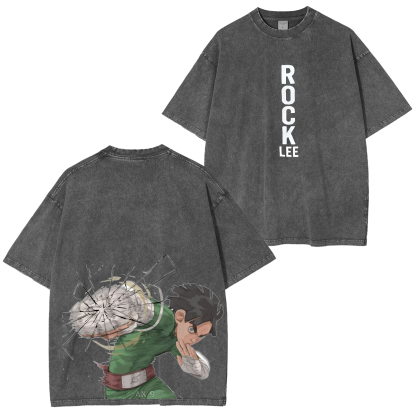 Rock Lee Vintage Washed Anime Oversized T-shirt/Crewneck/Hoodie