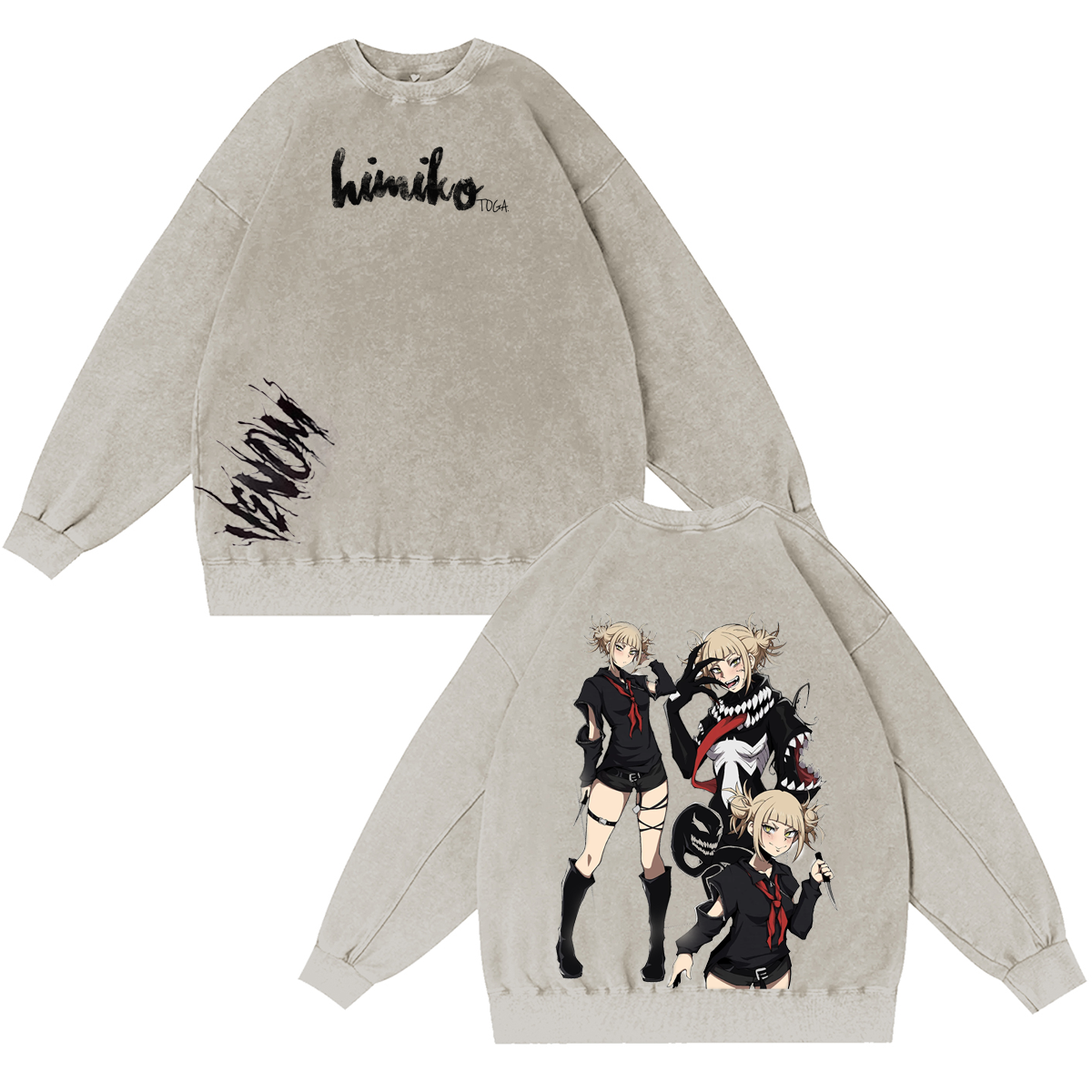 Anime My Hero Academia Himiko Toga Youth Unisex Washed T-shirt/Crewneck/Hoodie