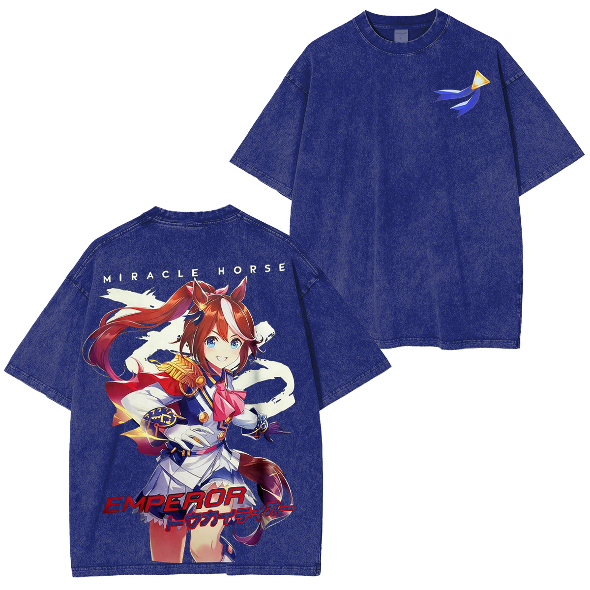 Tokai Teio Uma Musume Pretty Derby Washed T-shirt/Crewneck/Hoodie