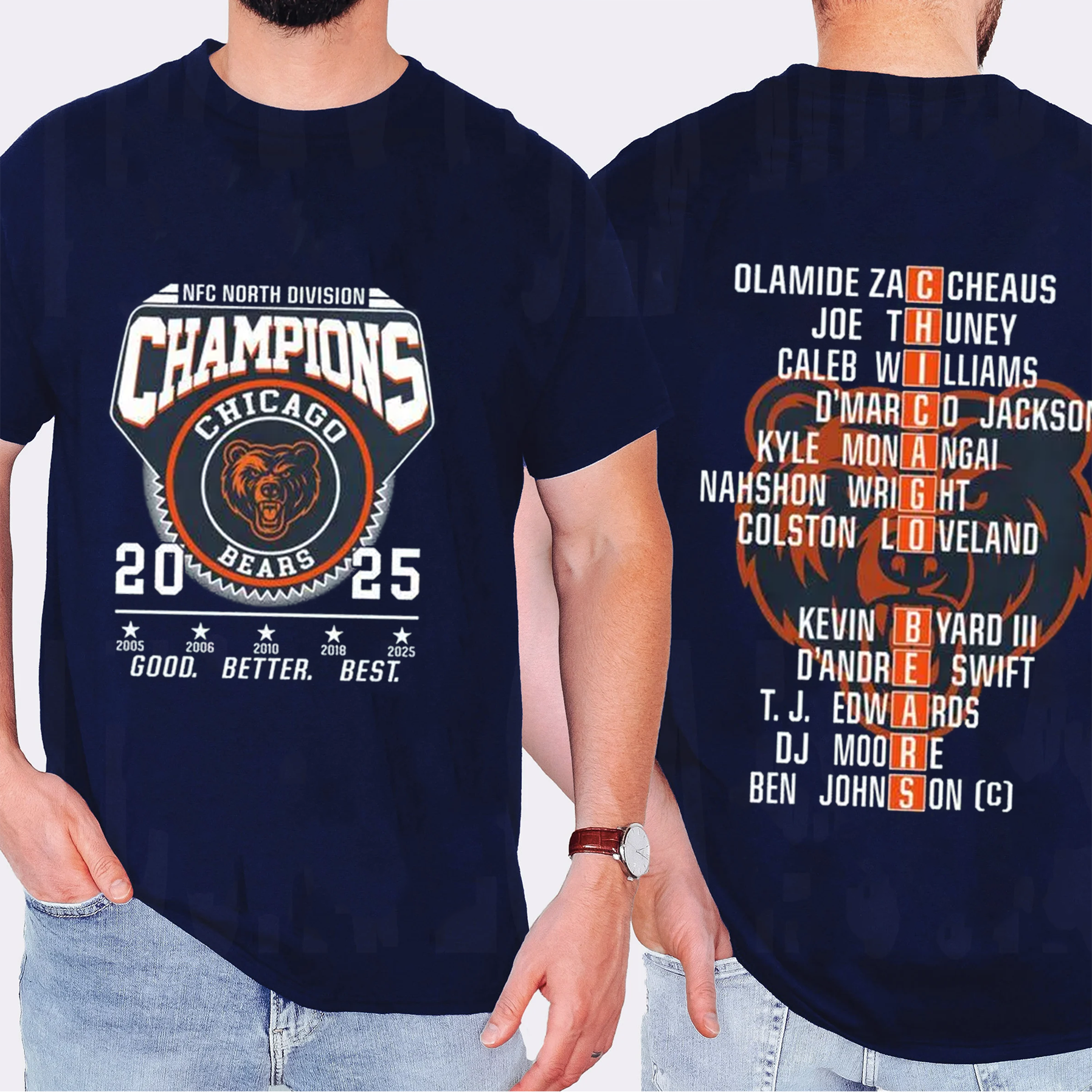 Chicago Bears NFC Champions Vintage Unisex T-shirt/Crewneck/Hoodie