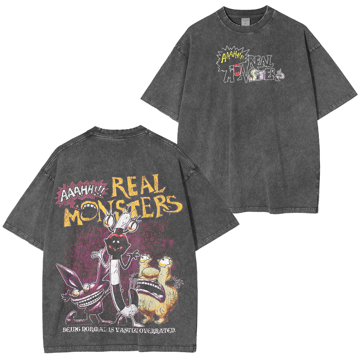 AHH! Real Monsters Washed T-shirt/Crewneck/Hoodie