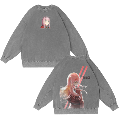 DARLING in the FRANXX Washed T-shirt/Crewneck/Hoodie