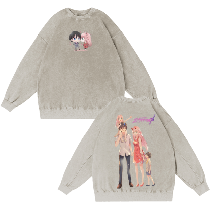 DARLING in the FRANXX Washed T-shirt/Crewneck/Hoodie