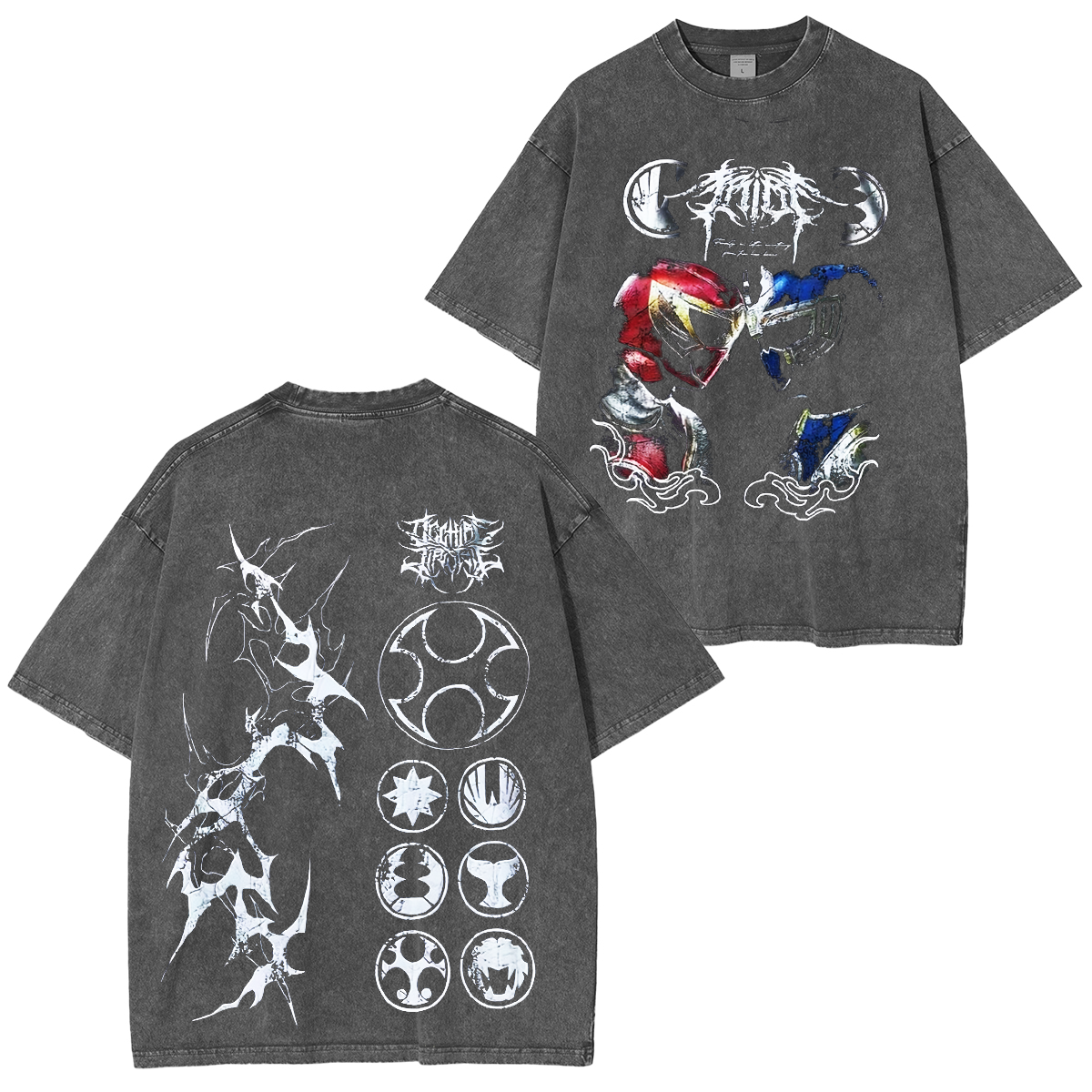 Ninja Storm Red v. Navy Ranger Limited Washed T-shirt/Crewneck/Hoodie