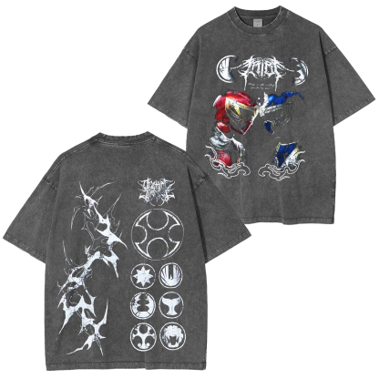 Ninja Storm Red v. Navy Ranger Limited Washed T-shirt/Crewneck/Hoodie