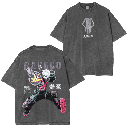 My Hero Academia Washed T-shirt/Crewneck/Hoodie
