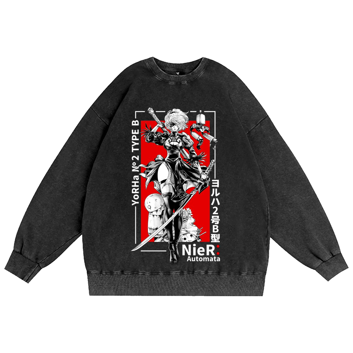 Nier Automata Washed T-shirt/Crewneck/Hoodie