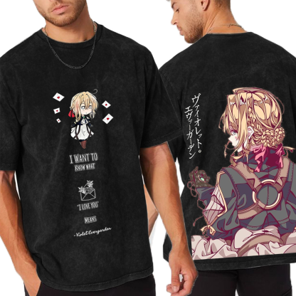 Violet Evergarden Vintage Washed T-shirt/Crewneck/Hoodie