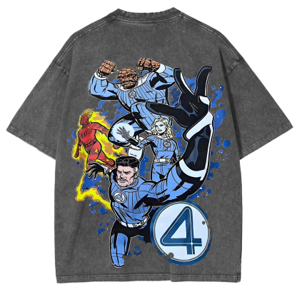 Fantastic Four Vintage Washed Short