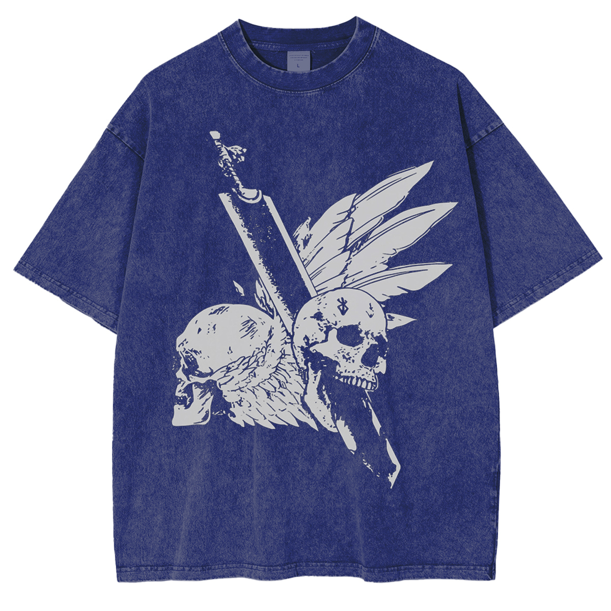 Skull and wings Vintage Washed T-Shirt