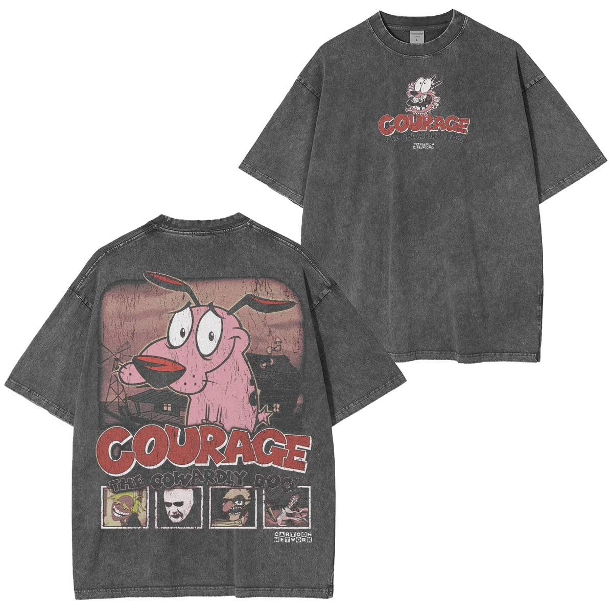 Courage the Cowardly Dog Washed T-shirt/Crewneck/Hoodie