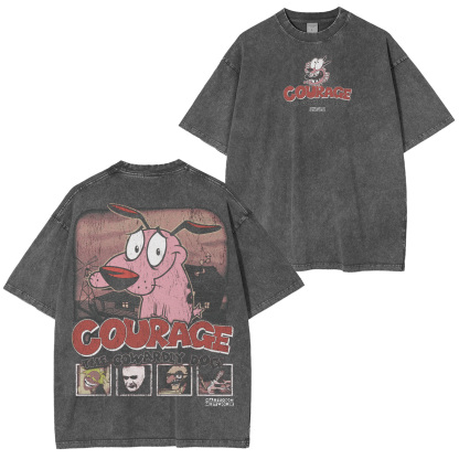 Courage the Cowardly Dog Washed T-shirt/Crewneck/Hoodie