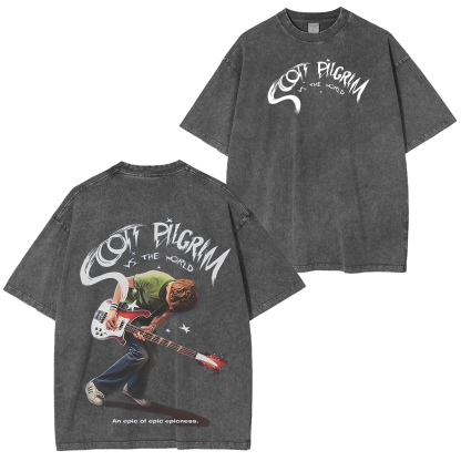 Scott Pilgrim vs. The World Unisex Washed T-Shirt
