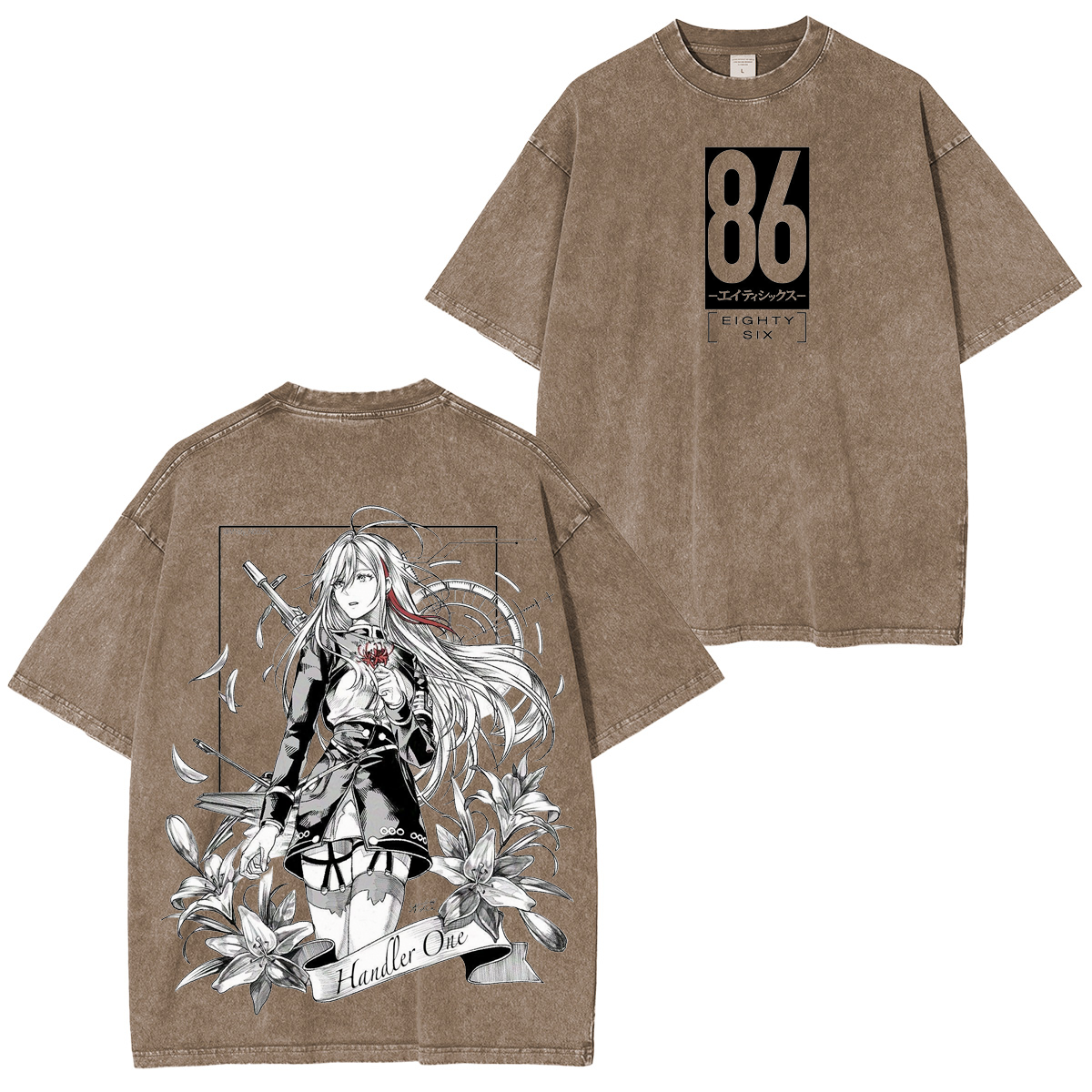 86 - Eighty Six Anime Unisex Washed T-Shirt