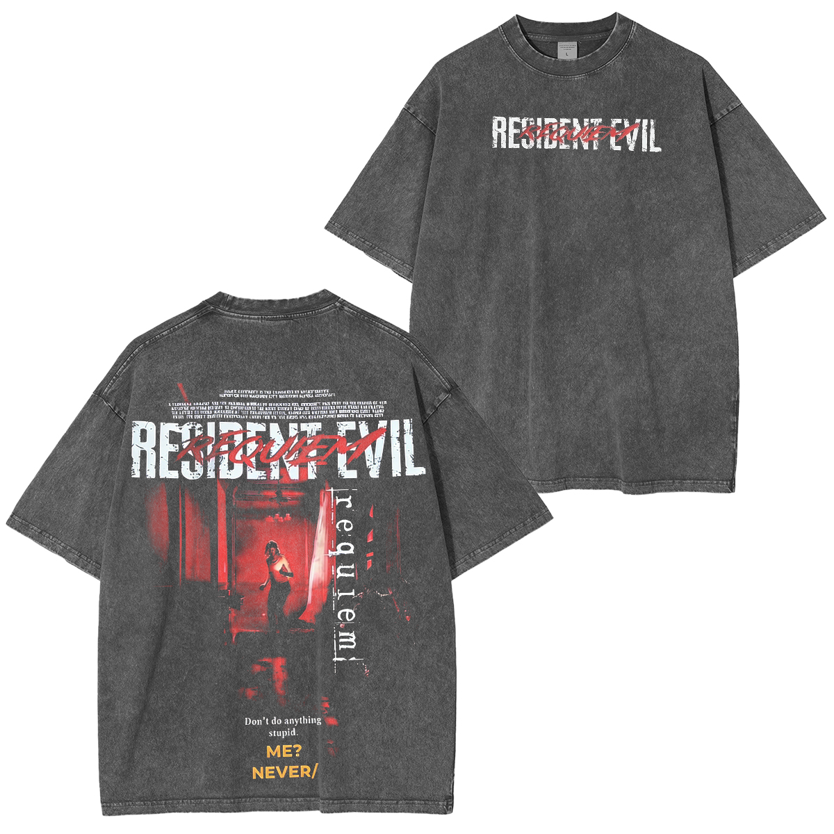 Resident Evil Unisex  Washed T-Shirt