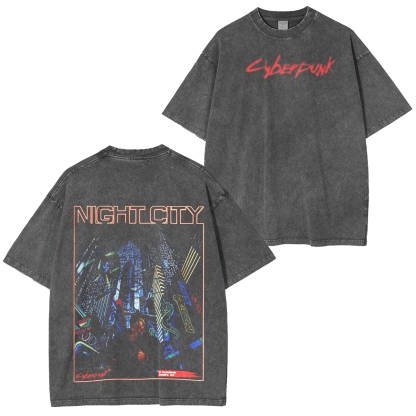 Cyberpunk 2077 Unisex  Washed T-Shirt