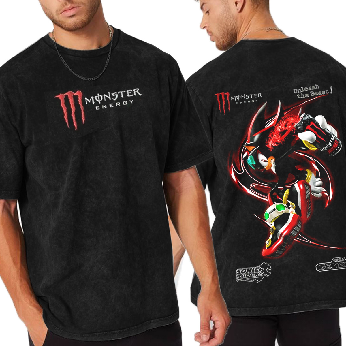 Sonic Riders Unisex  Washed T-Shirt