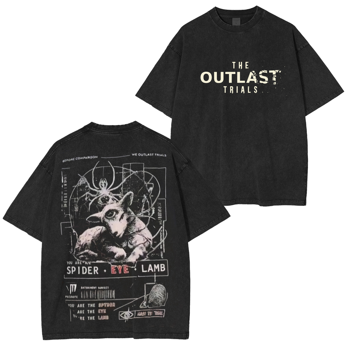 Outlast Trials Washed T-shirt/Crewneck/Hoodie