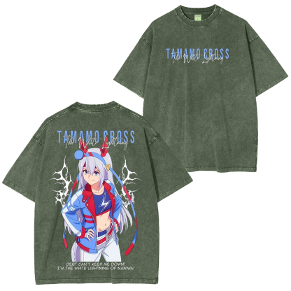 Umamusume: Pretty Derby Series Oversized Unisex Washed T-Shirt