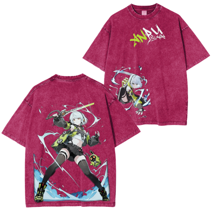 Anby Demara Zenless Zone Zero Oversized Unisex Washed T-Shirt