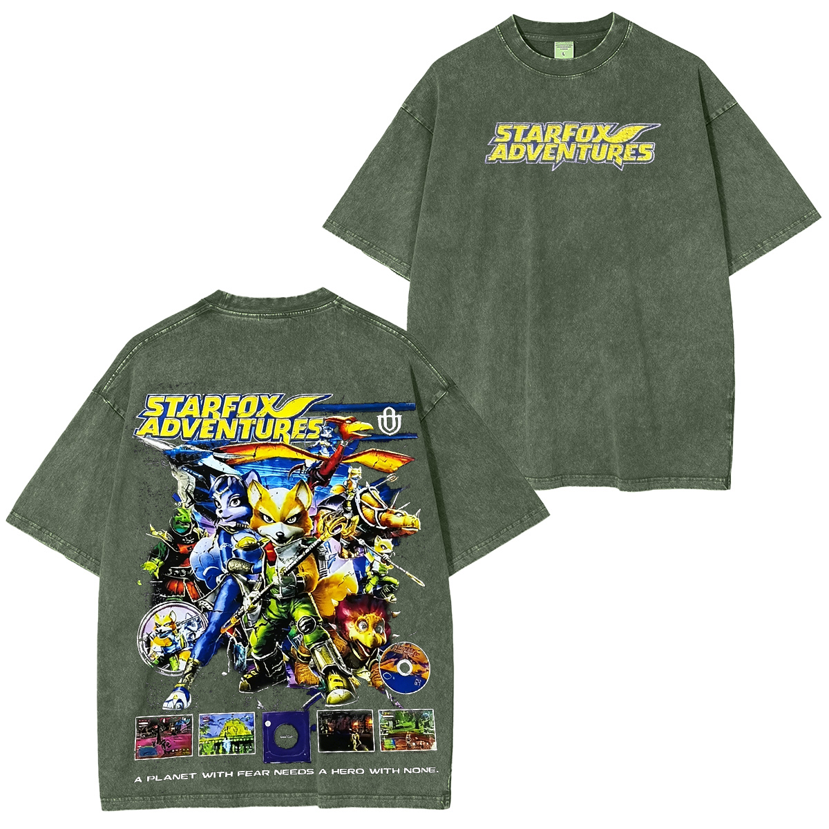 Star Fox Oversized Unisex Washed T-Shirt