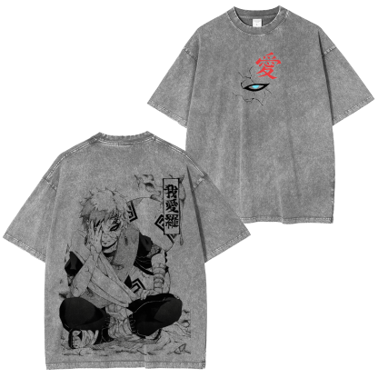 Naruto Vintage Unisex  Washed T-Shirt