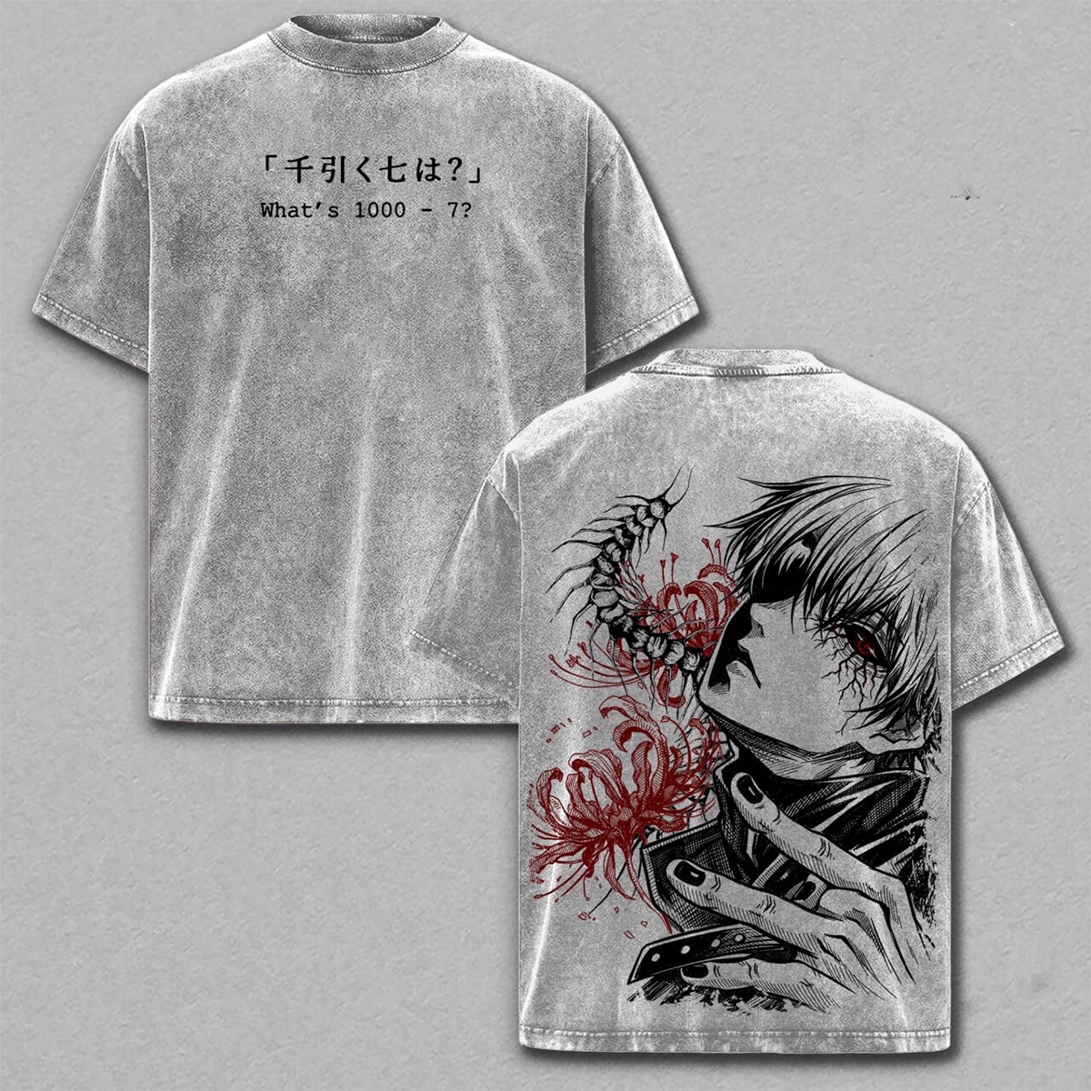 Tokyo Ghoul Oversized Unisex Washed T-Shirt