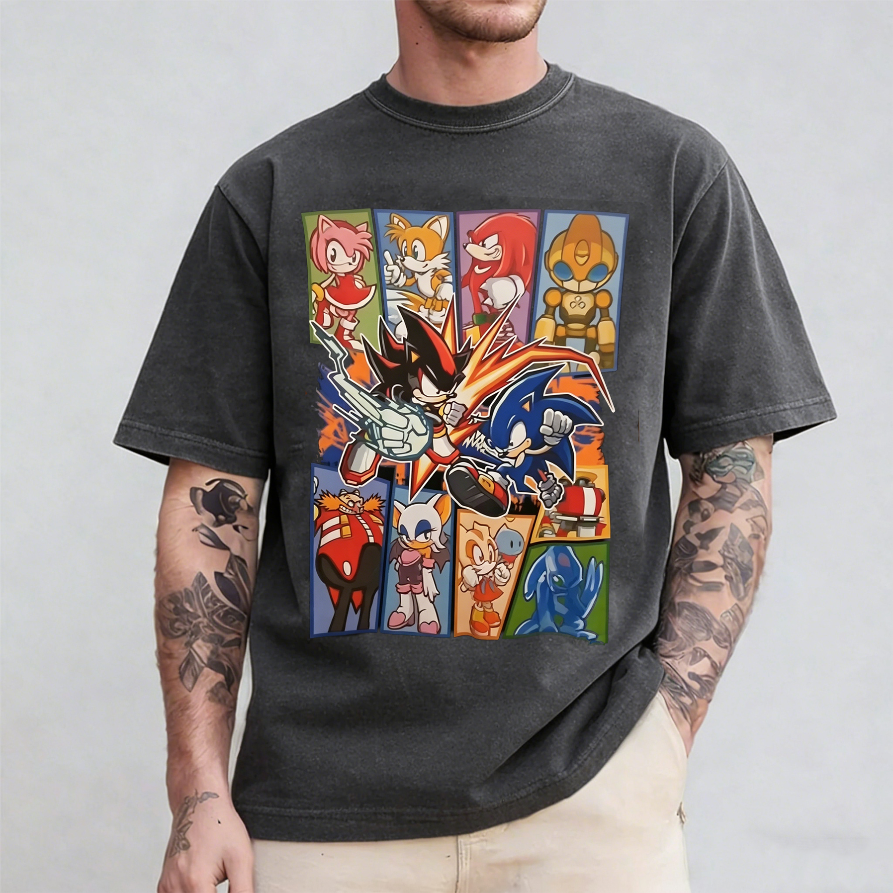 Sonic Battle Oversized T-shirt/Crewneck/Hoodie