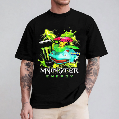 Venusaur x Monster Energy Oversized T-shirt/Crewneck/Hoodie