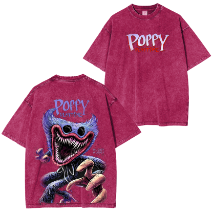 Poppy Playtime Oversized Unisex Washed T-Shirt