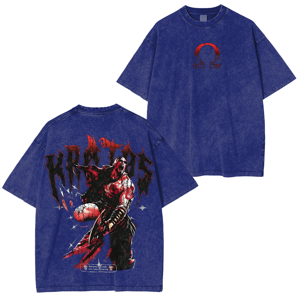 God Of War Oversized Unisex Washed T-Shirt