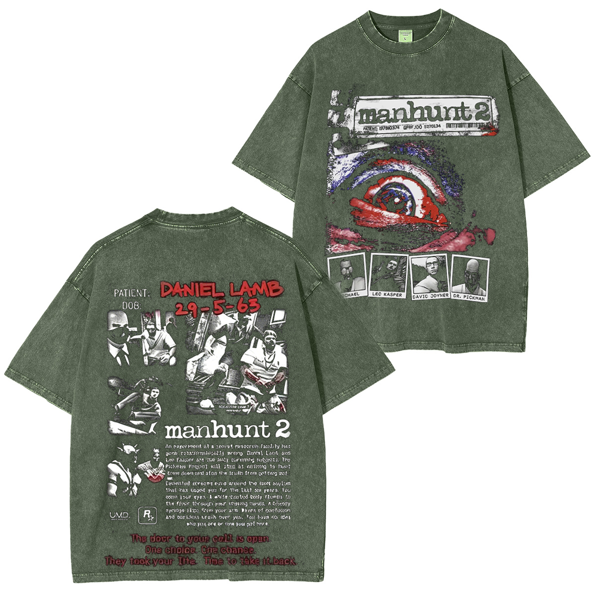 Manhunt 2 Unisex Washed T-Shirt
