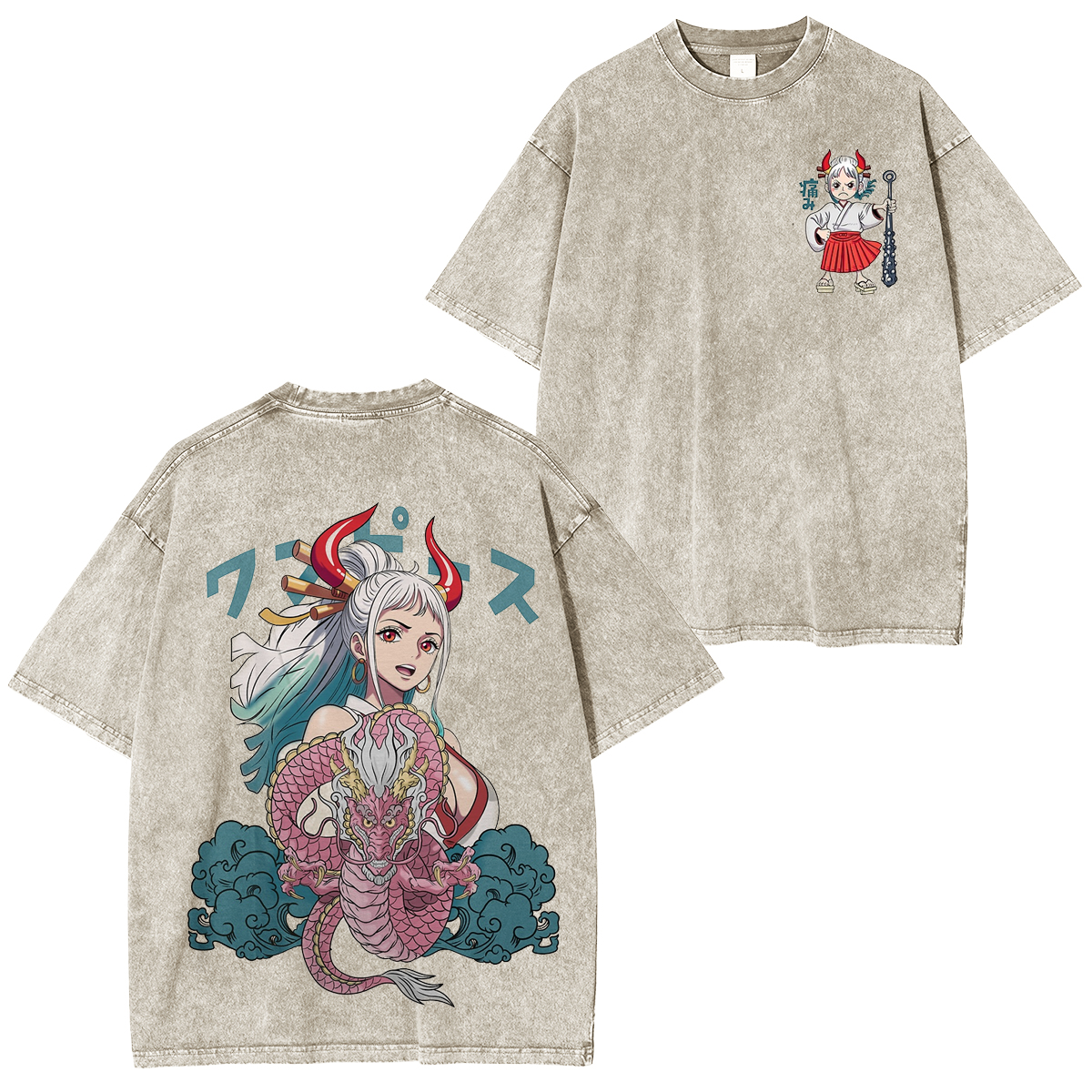 One Piece YamatoUnisex Washed T-Shirt
