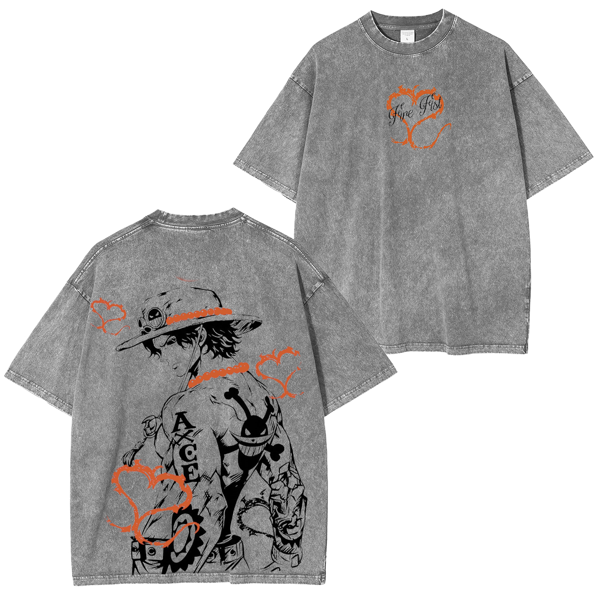 Portgas D. Ace Vintage Washed T-shirt/Crewneck/Hoodie