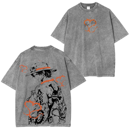 Portgas D. Ace Vintage Washed T-shirt/Crewneck/Hoodie