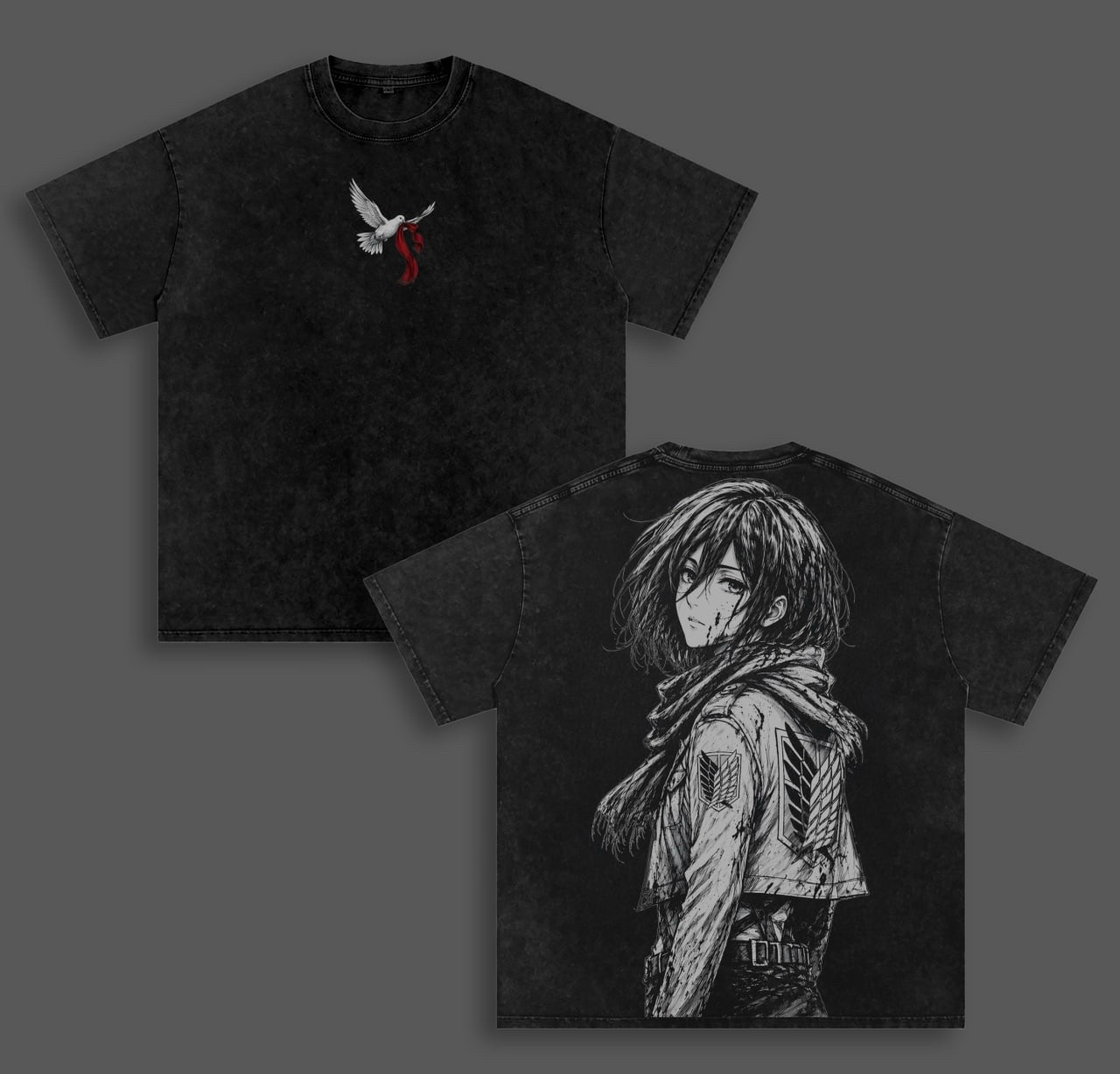 Attack on Titan Unisex Washed T-Shirt