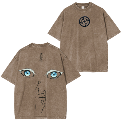 Jujutsu Kaisen Satoru Gojo Vintage Washed T-shirt/Crewneck/Hoodie