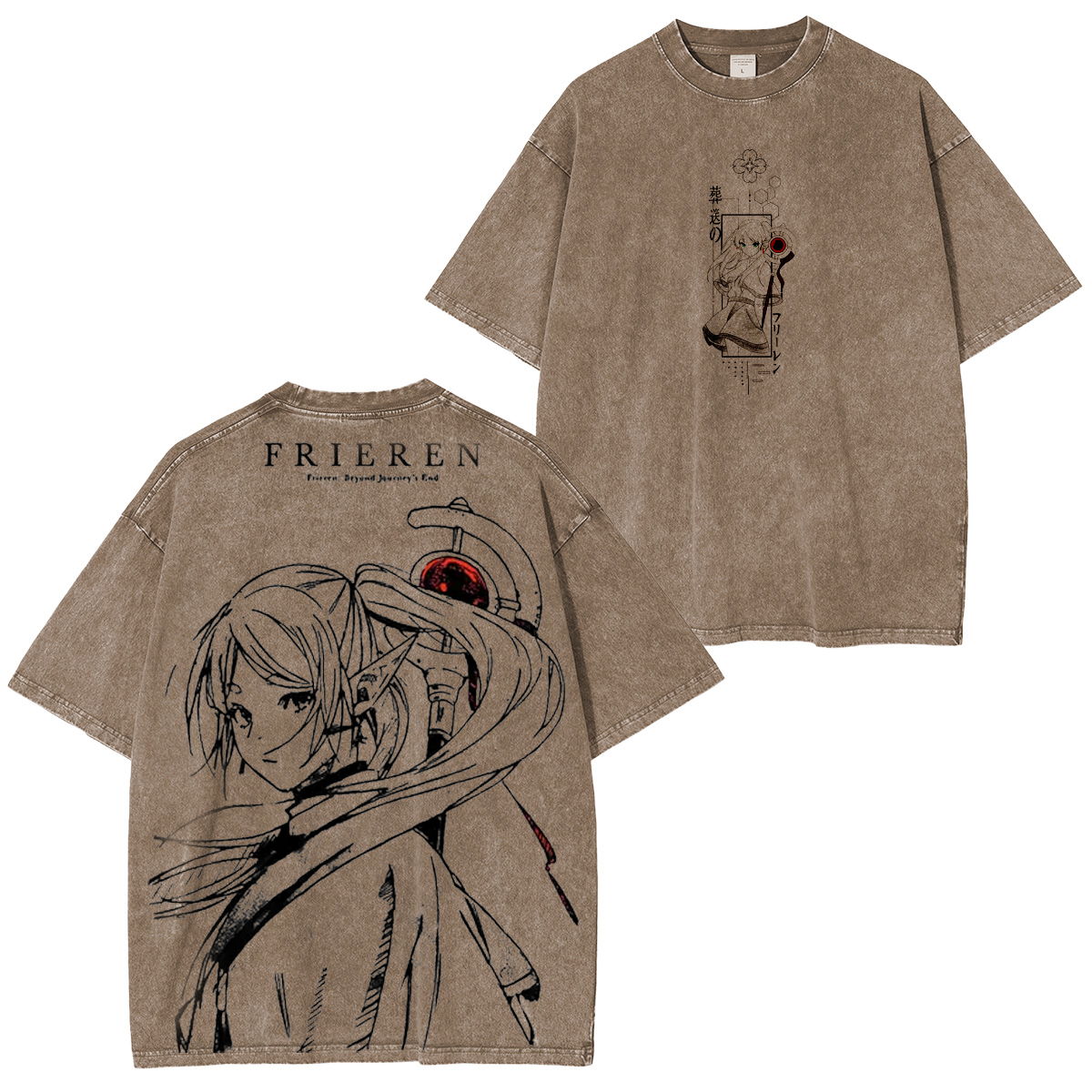 Frieren Beyond Journey's End Vintage Washed T-shirt/Crewneck/Hoodie